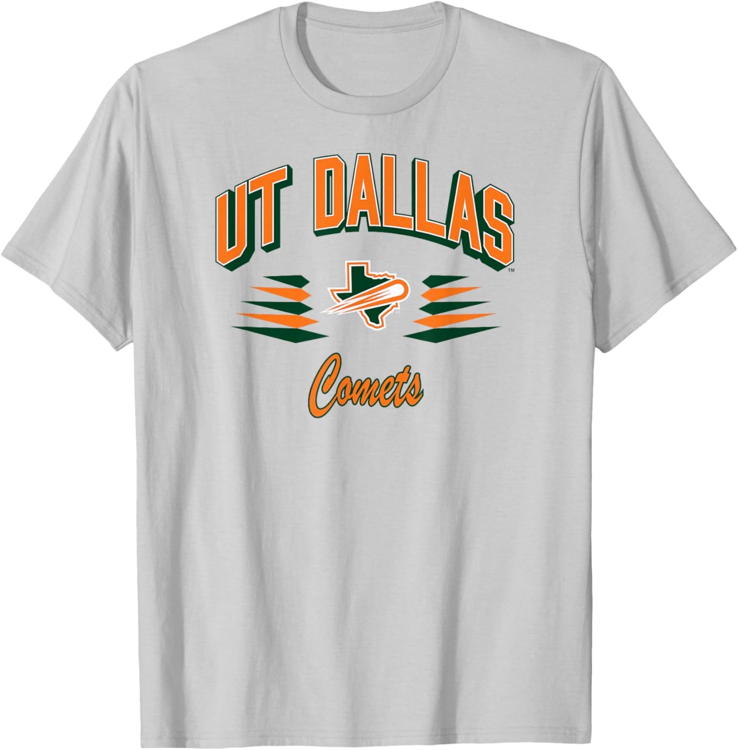 Texas Dallas Comets Retro Diamond Gray Officially Licensed T-Shirt - T-Shirt | Ash