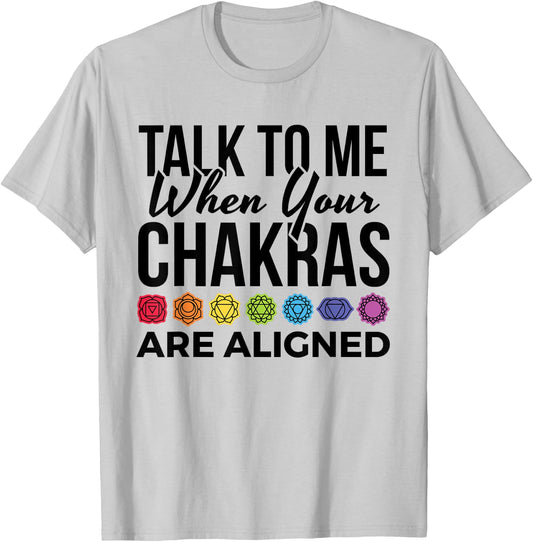 Chakra 7 Chakras Symbol Meditation Yoga T-Shirt - T-Shirt | Ash
