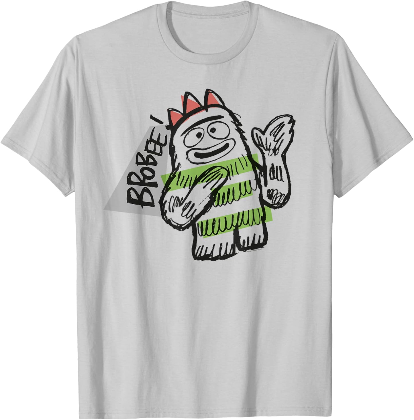 Yo Gabba Gabba - Sketch Brobee T-Shirt - T-Shirt | Ash