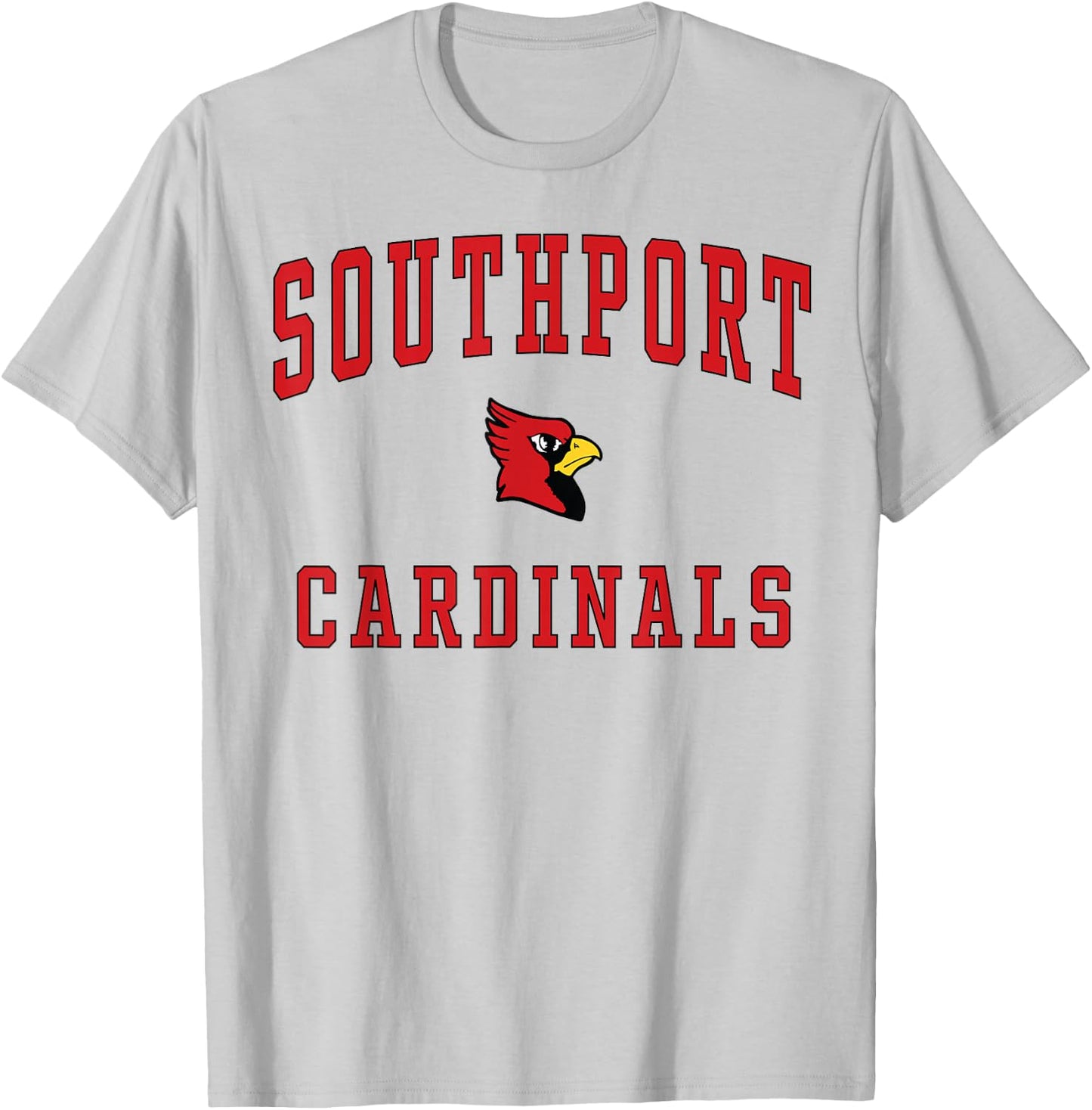 Southport High School Cardinals T-Shirt - T-Shirt | Ash