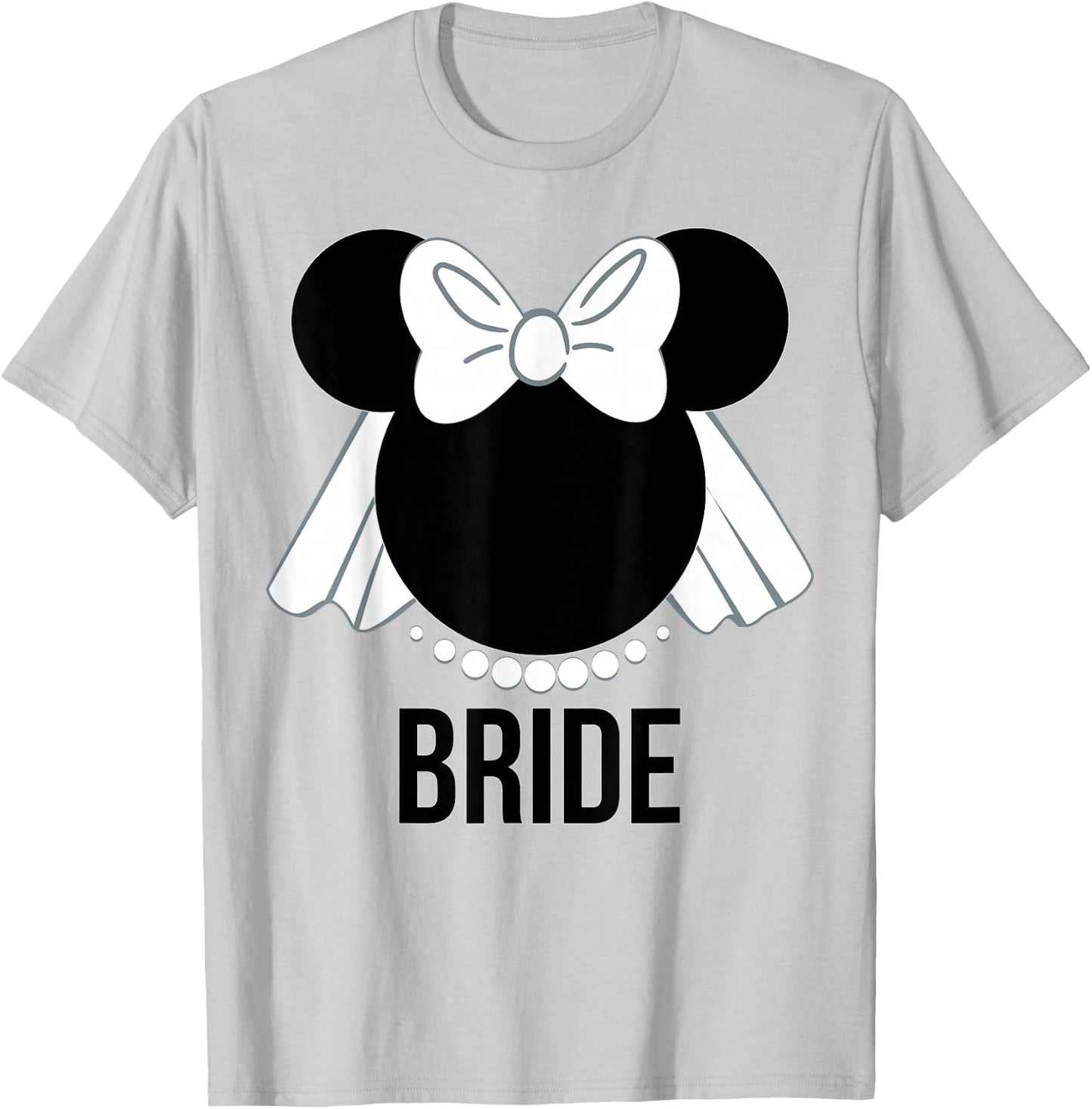 Disney - Bridal Minnie Bride Veil T-Shirt - T-Shirt | Ash