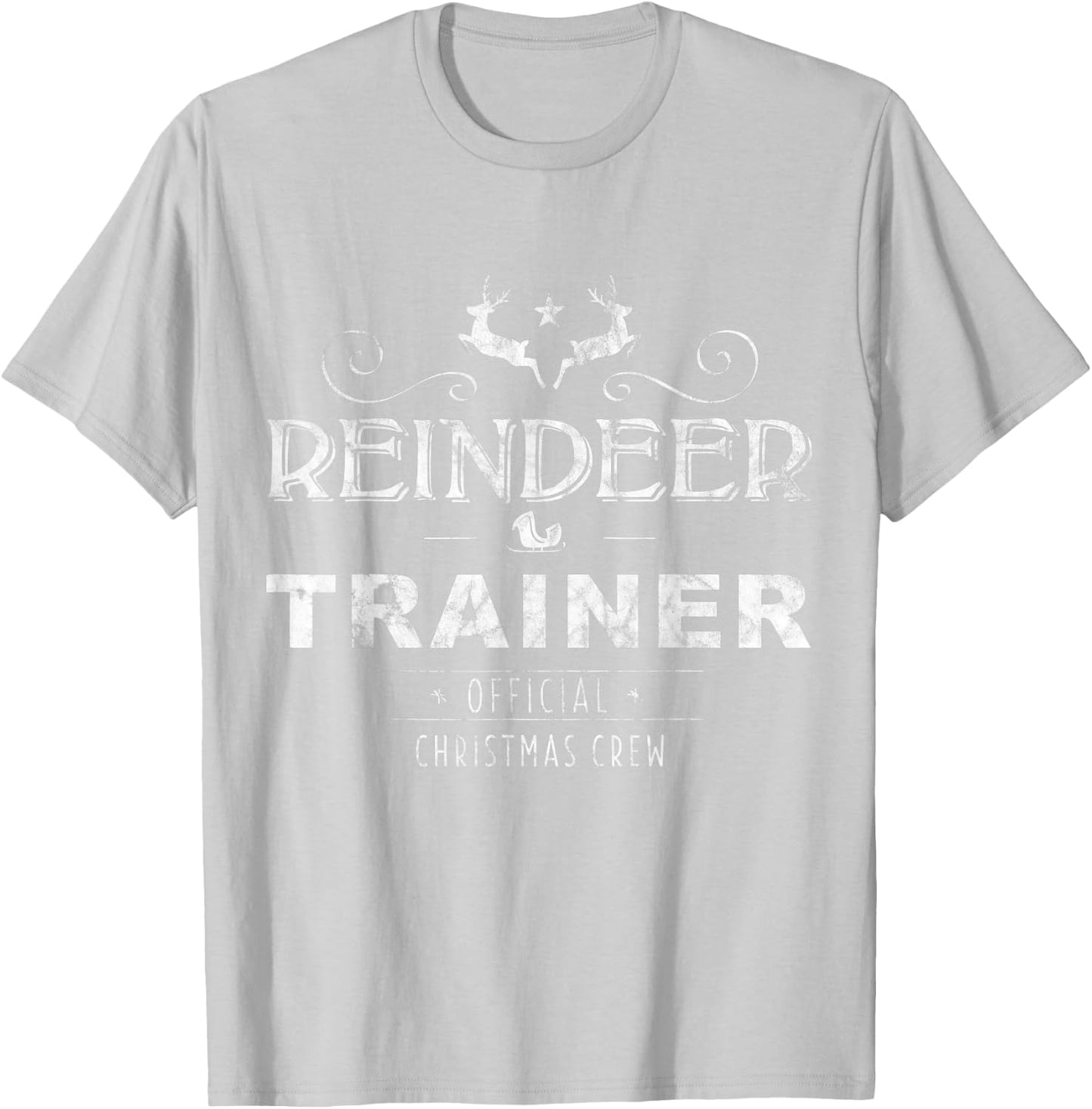 Reindeer Trainer Christmas Crew - Red T-Shirt - T-Shirt | Ash