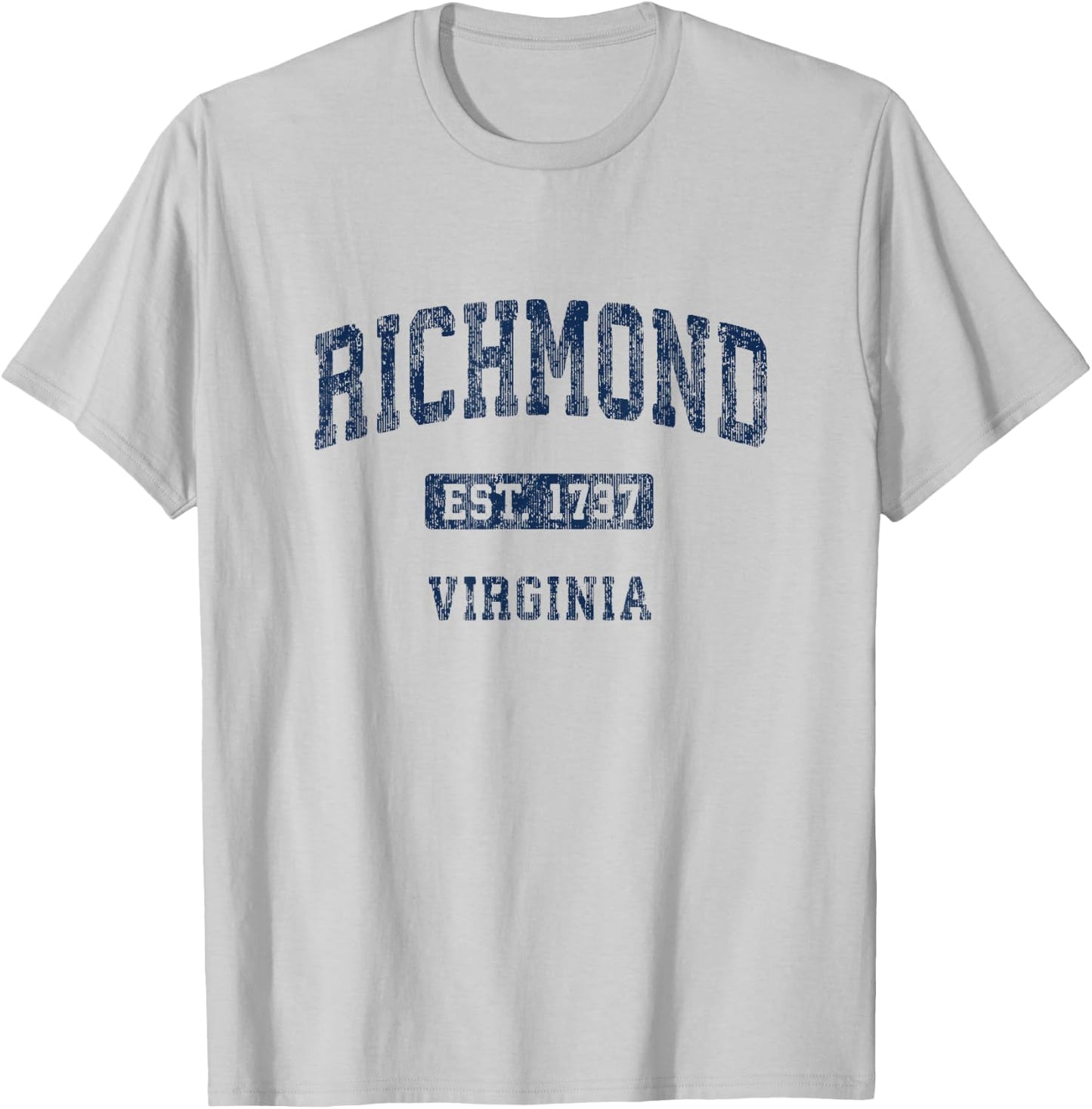 Richmond Virginia VA Vintage Athletic Sports Design T-Shirt - T-Shirt | Ash
