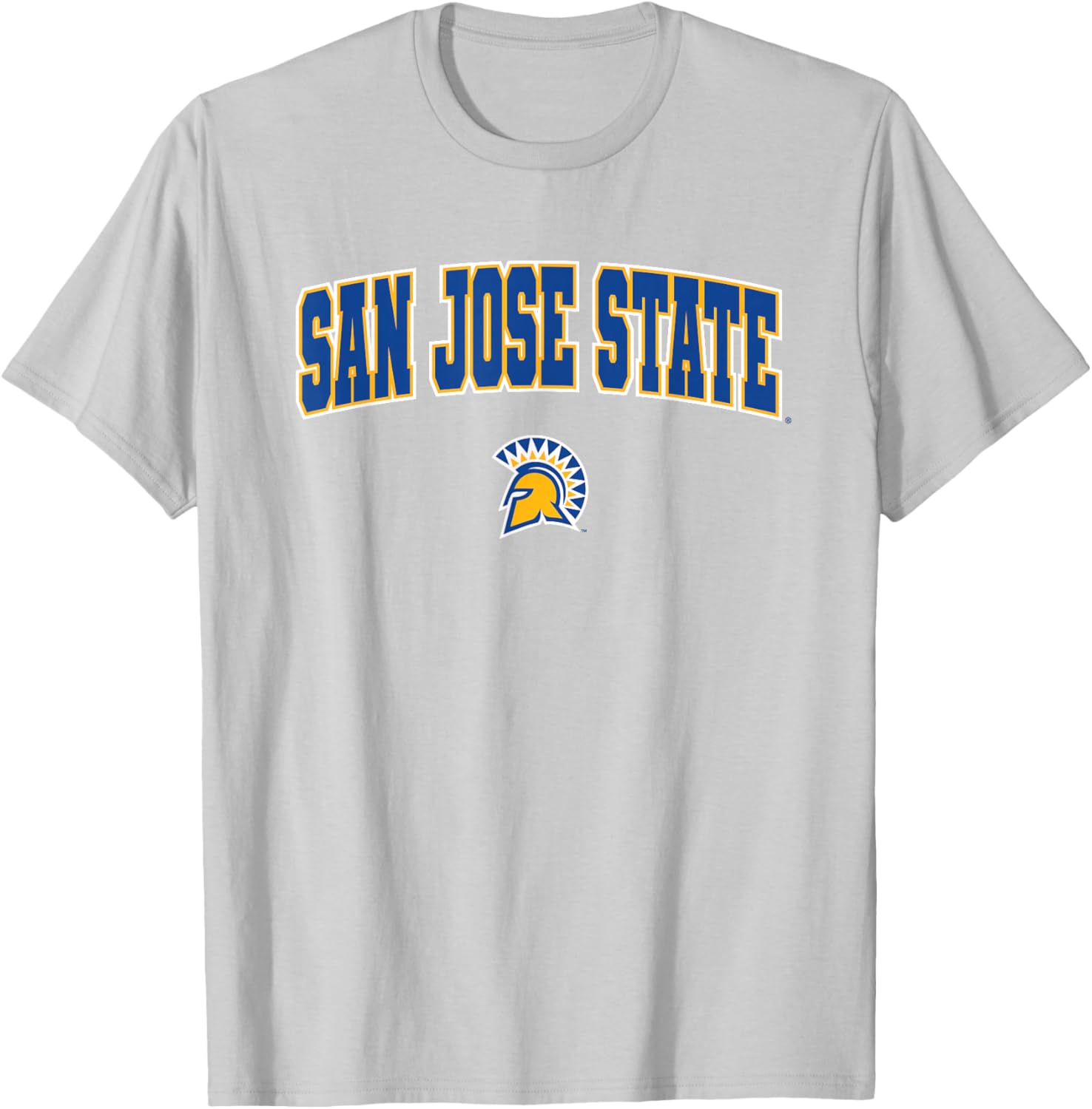San Jose State University SJSU Spartans Arch Logo T-Shirt - T-Shirt | Ash
