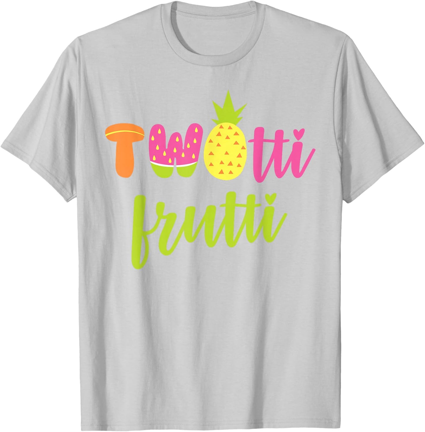 Twotti Fruitti 2nd Birthday Toddler Two Year Old Gift T-Shirt - T-Shirt | Ash