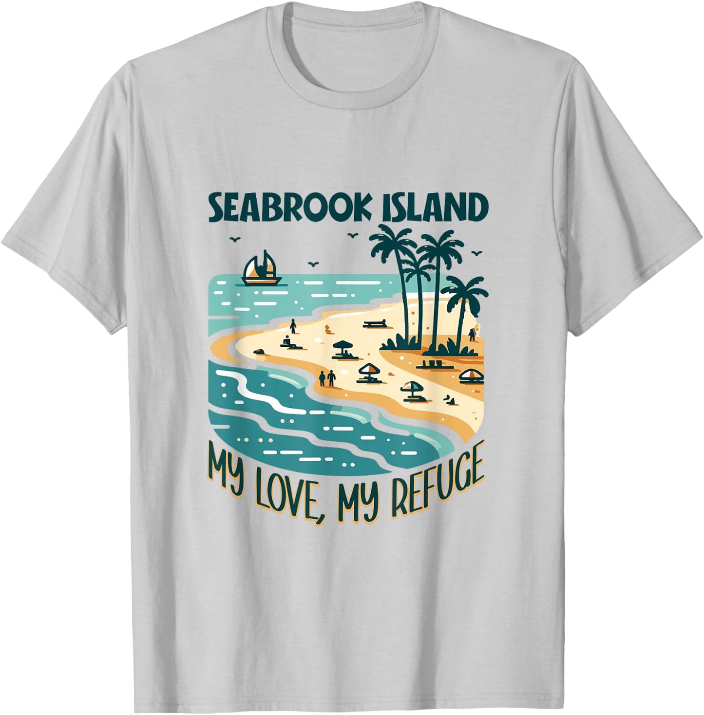 My refuge Seabrook Island T-Shirt - T-Shirt | Ash