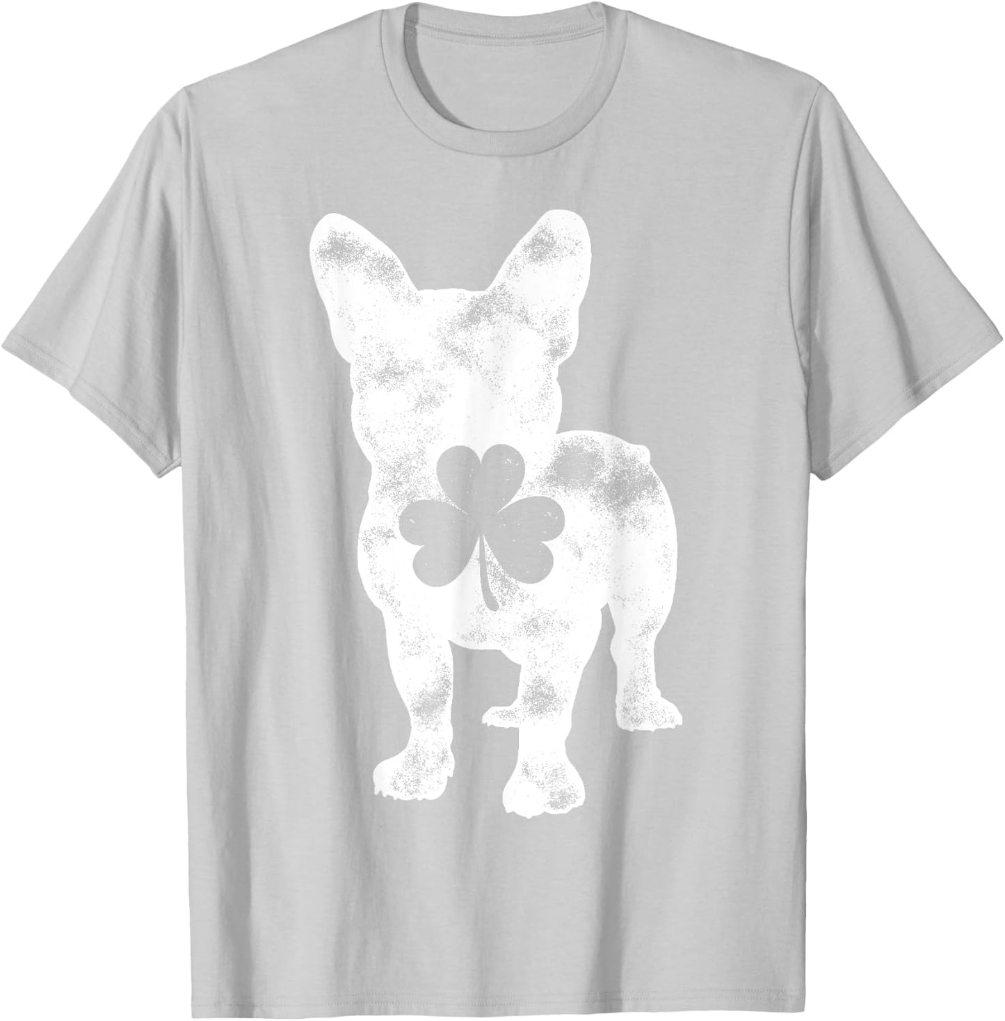 French Bulldog St Patricks Day Men Women Shamrock Dog Lover T-Shirt - T-Shirt | Ash