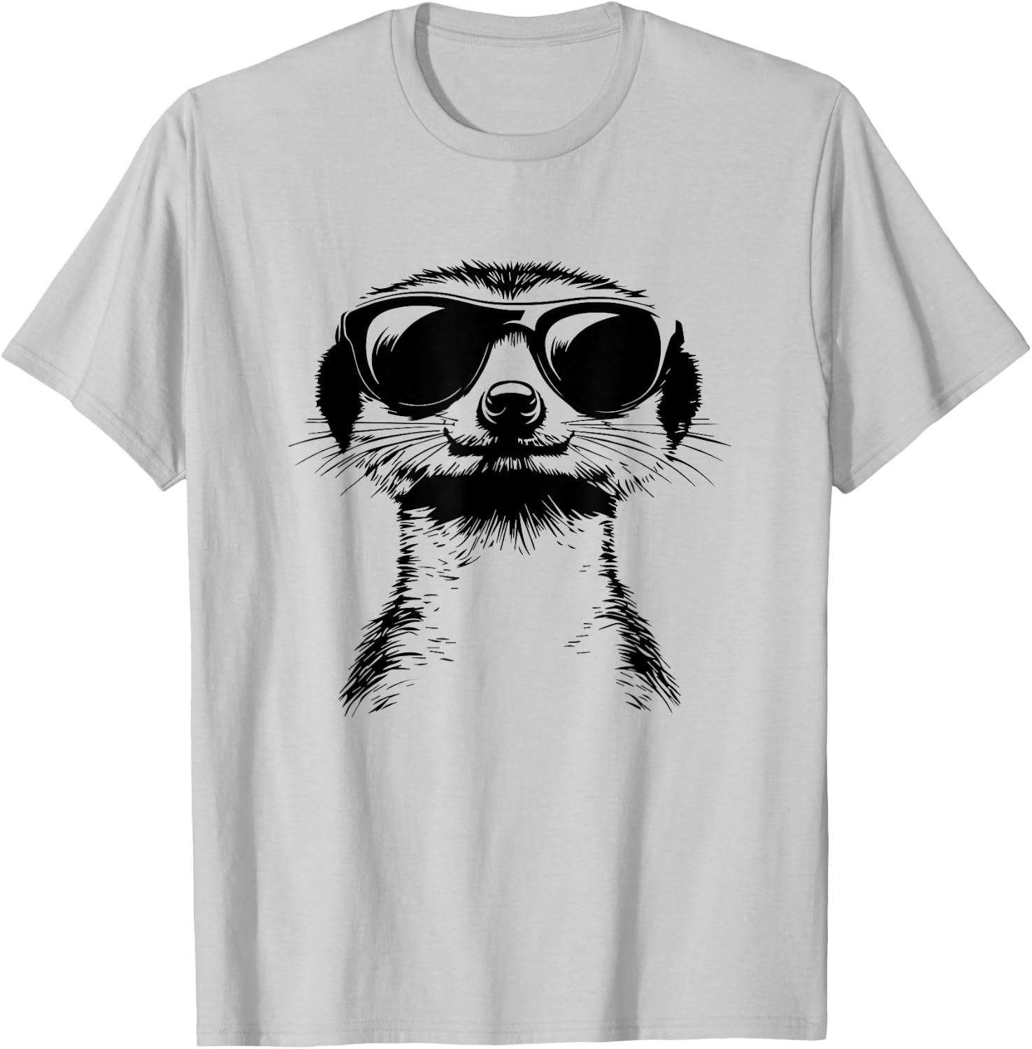 Cute I Love Meerkats T-Shirt - T-Shirt | Ash