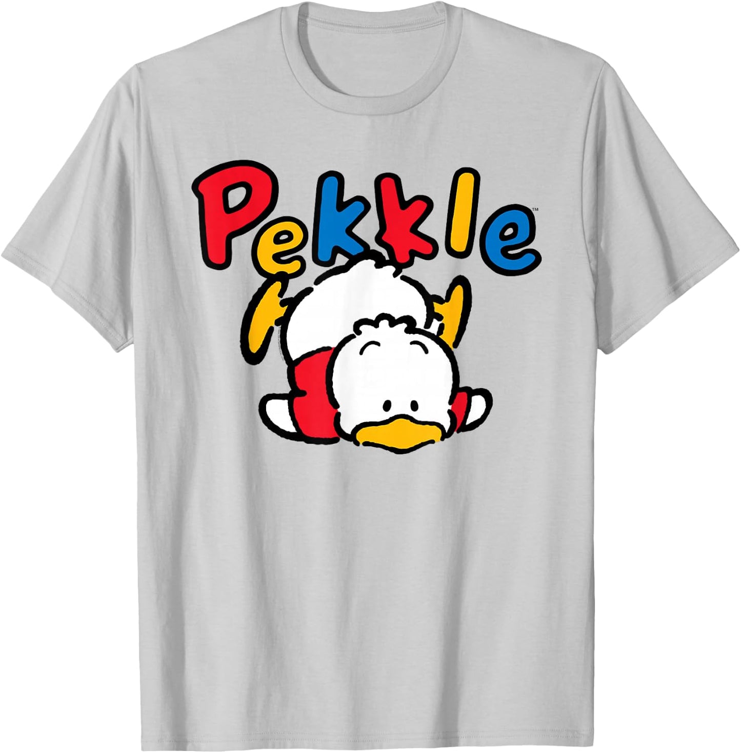 Sanrio Pekkle Backside Logo Shirt T-Shirt - T-Shirt | Ash
