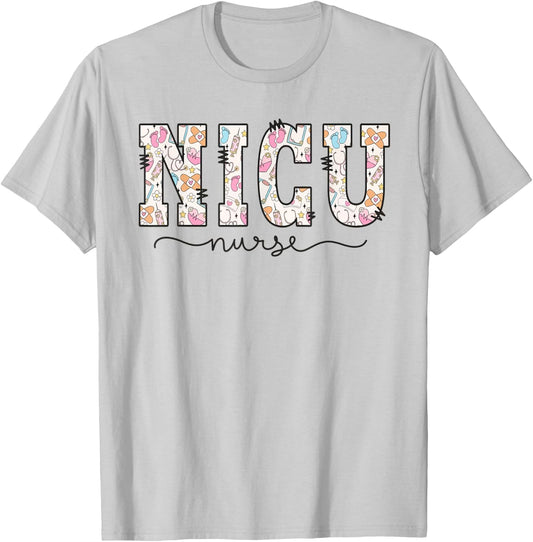 NICU Nurse Neonatal Intensive Care Unit Nurse Group Work T-Shirt - T-Shirt | Ash