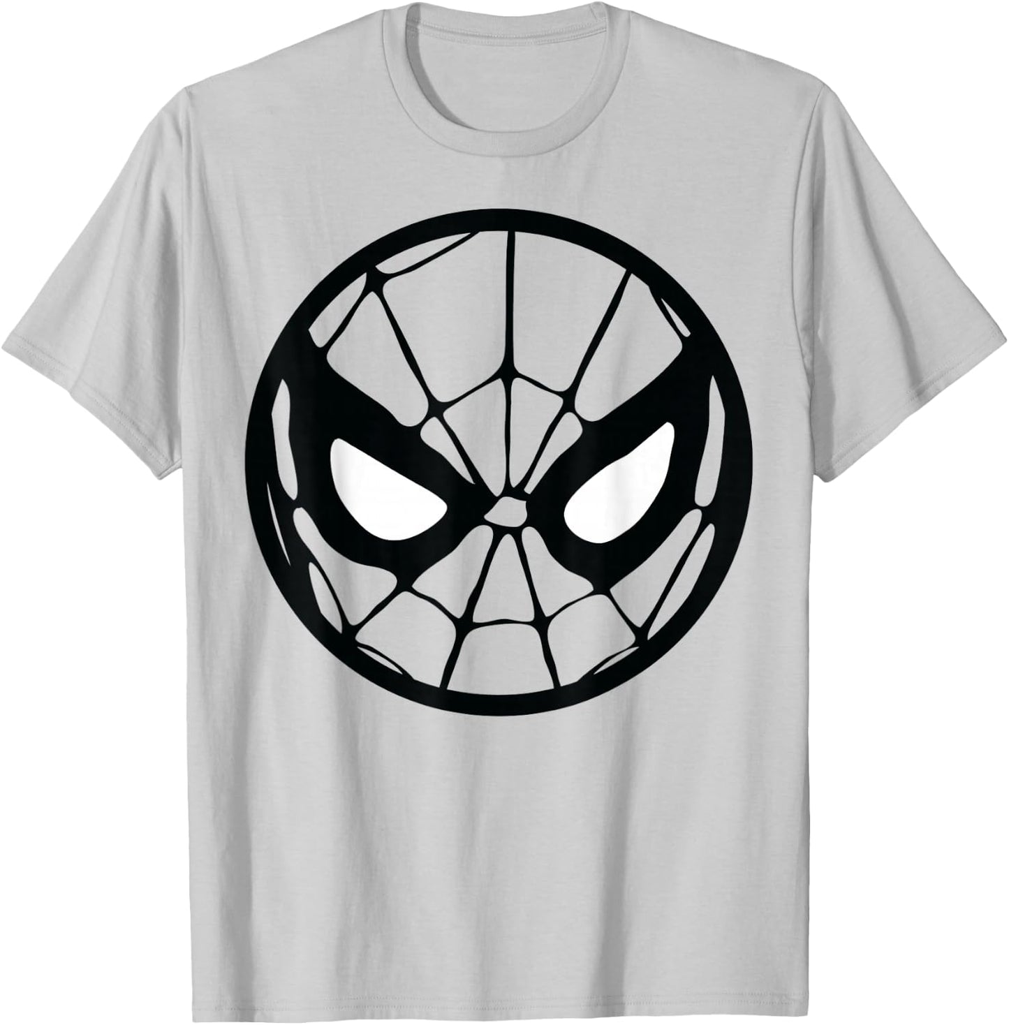 Marvel Spider-Man Circle Mask Graphic T-Shirt - T-Shirt | Ash