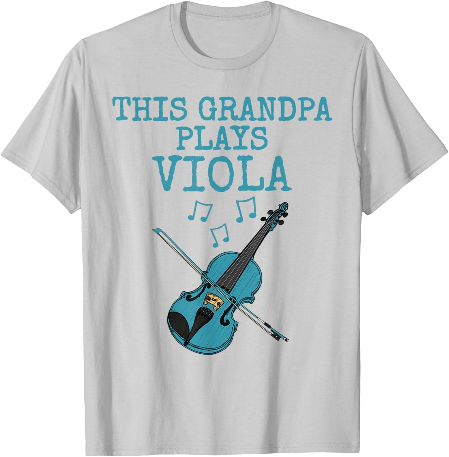 This Grandpa Plays Viola, Violist String Musician T-Shirt - T-Shirt | Ash
