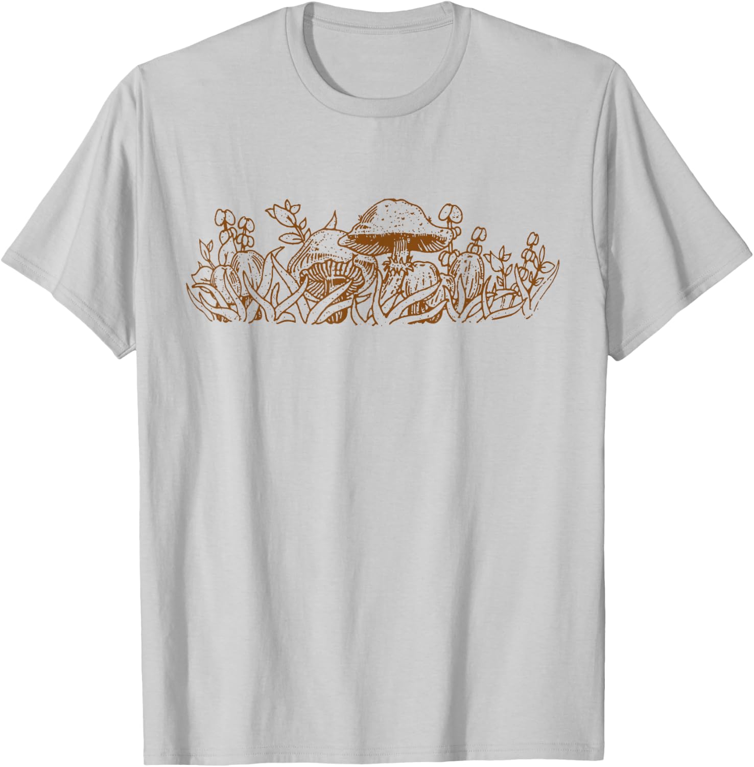 Vintage Pyrex Pattern - Forest Fancies (Mushrooms) T-Shirt - T-Shirt | Ash