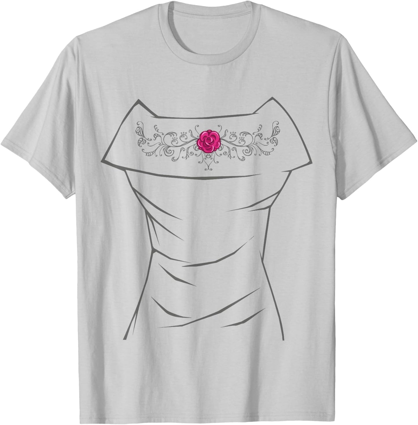 Wedding Dress Shirt, Funny Bridal Shower Gift Ideas T-Shirt - T-Shirt | Ash