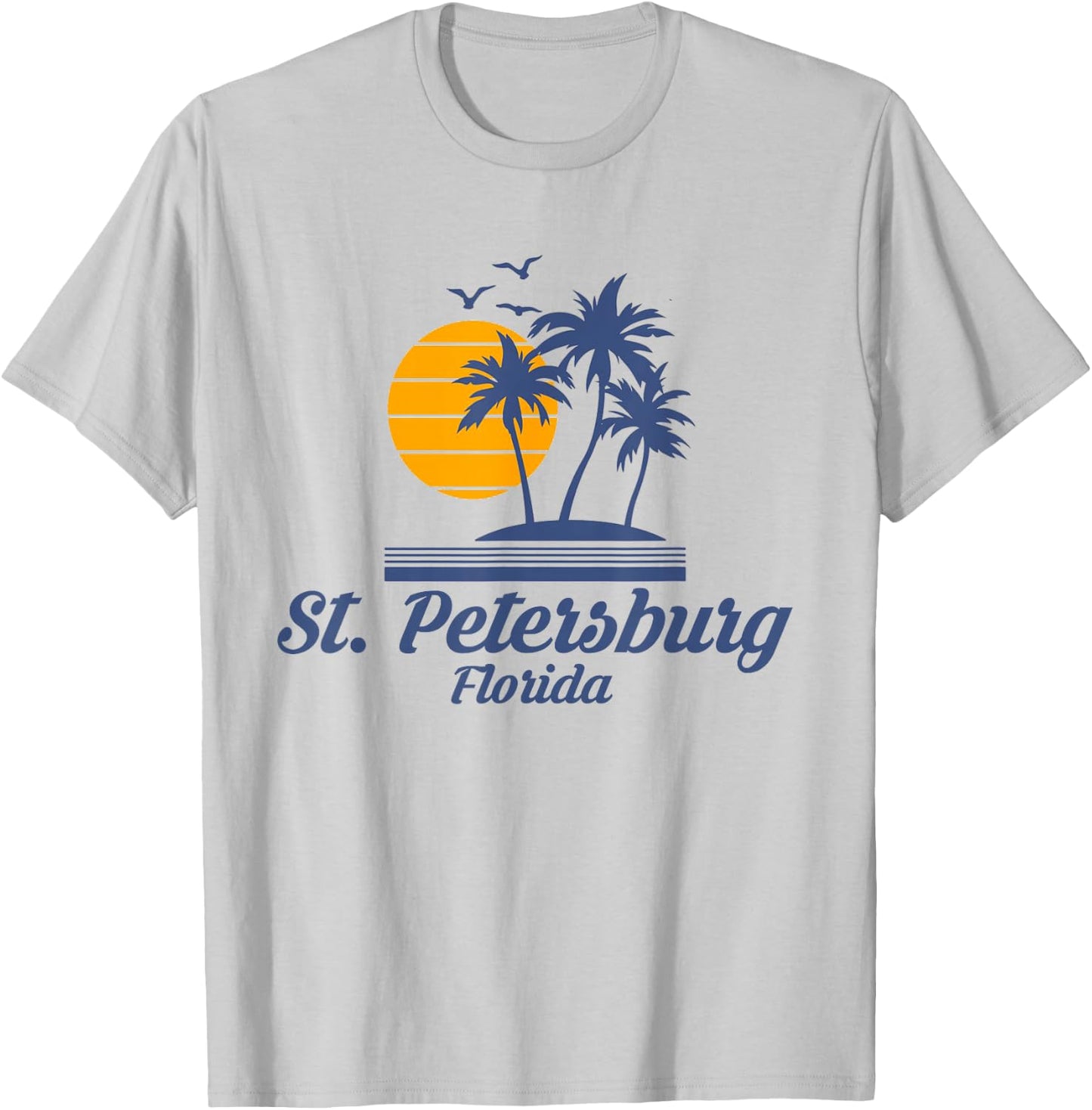 St. Petersburg Florida FL State City Beach Surf T-Shirt - T-Shirt | Ash