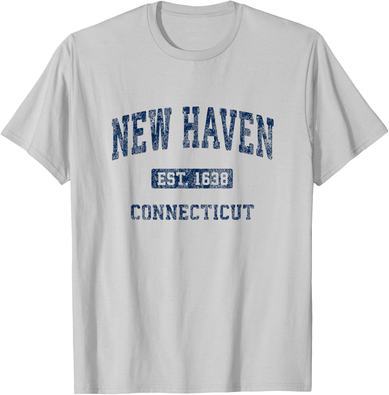 New Haven Connecticut CT Vintage Athletic Sports Design T-Shirt - T-Shirt | Ash