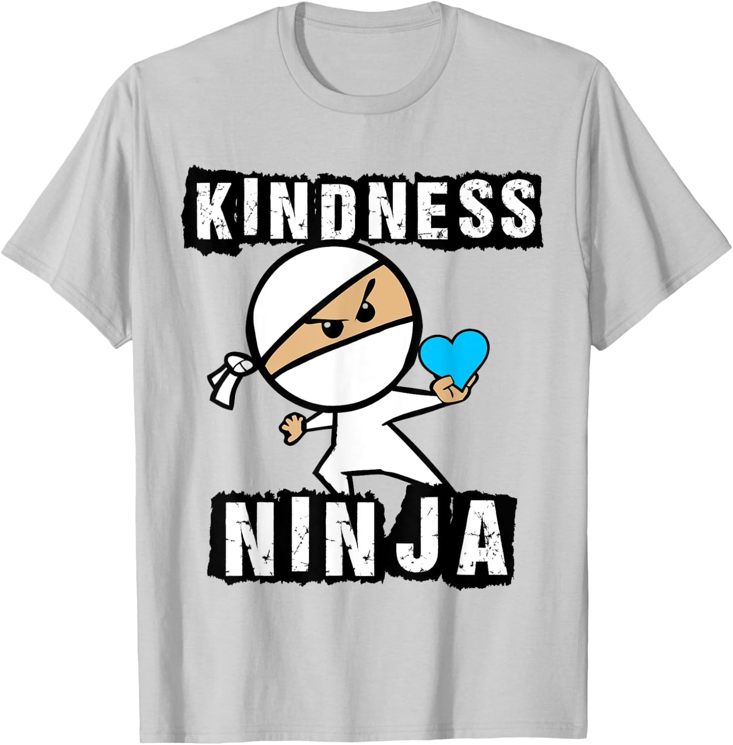 Kindness Ninja Choose Kind Anti Bullying Movement Shirt T-Shirt - T-Shirt | Ash