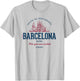 Spain Retro Styled Vintage Barcelona T-Shirt - T-Shirt | Ash