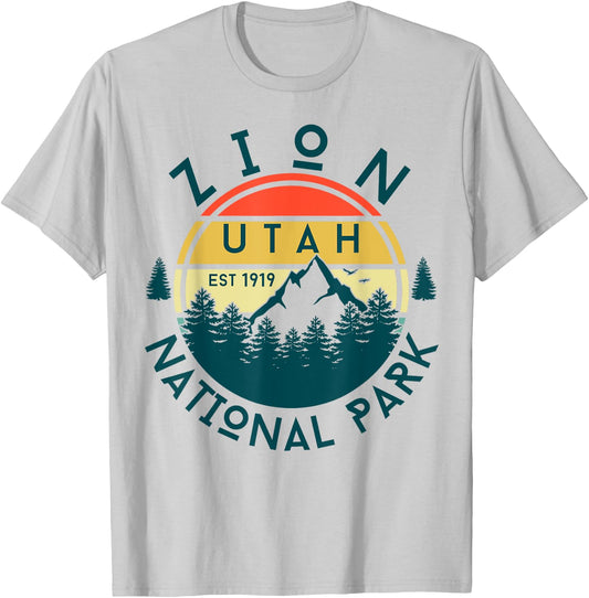 Zion National Park T-Shirt - T-Shirt | Ash