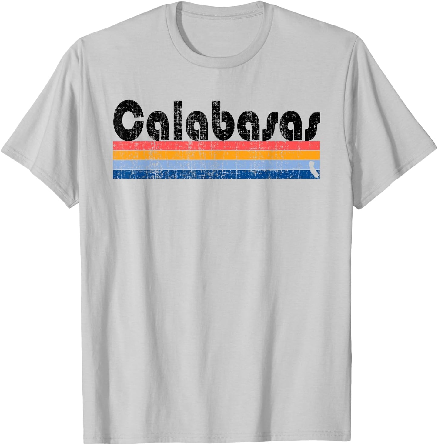 Vintage 80s Style Calabasas CA T-Shirt - T-Shirt | Ash