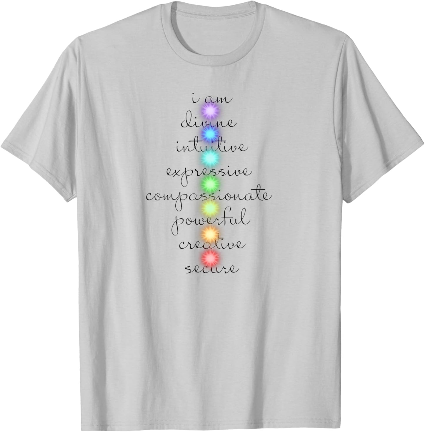 7 Chakras For Yoga Lovers T-Shirt - T-Shirt | Ash
