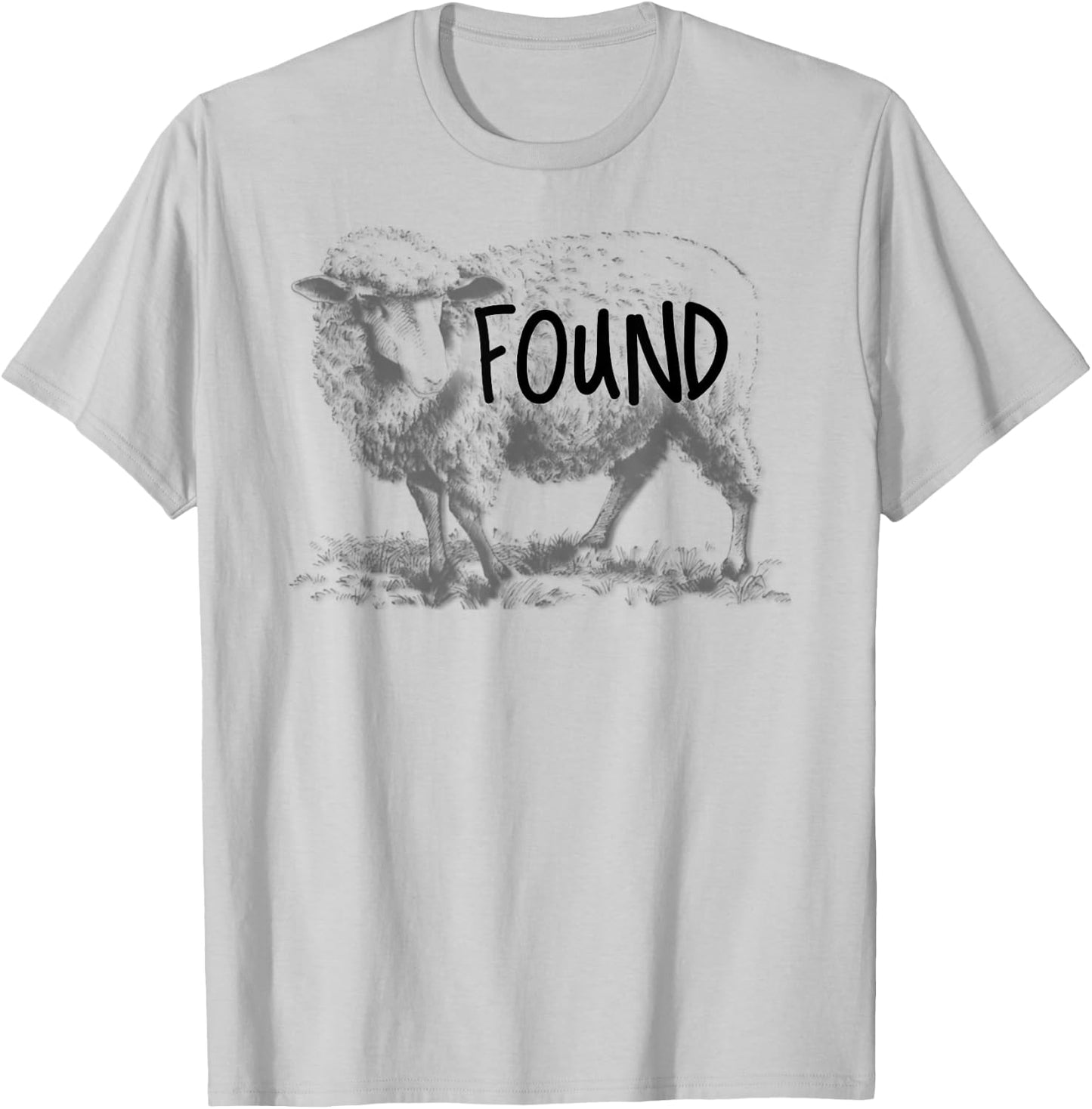 leaves the 99 To Rescue Me Lost Sheep Found T-Shirt - T-Shirt | Ash