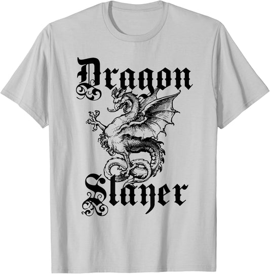 Dragon Slayer Medieval and Renaissance T Shirt T-Shirt - T-Shirt | Ash