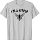 I'm a (Bee)Keeper - Funny Beekeeper, Beekeeping T-Shirt - T-Shirt | Ash