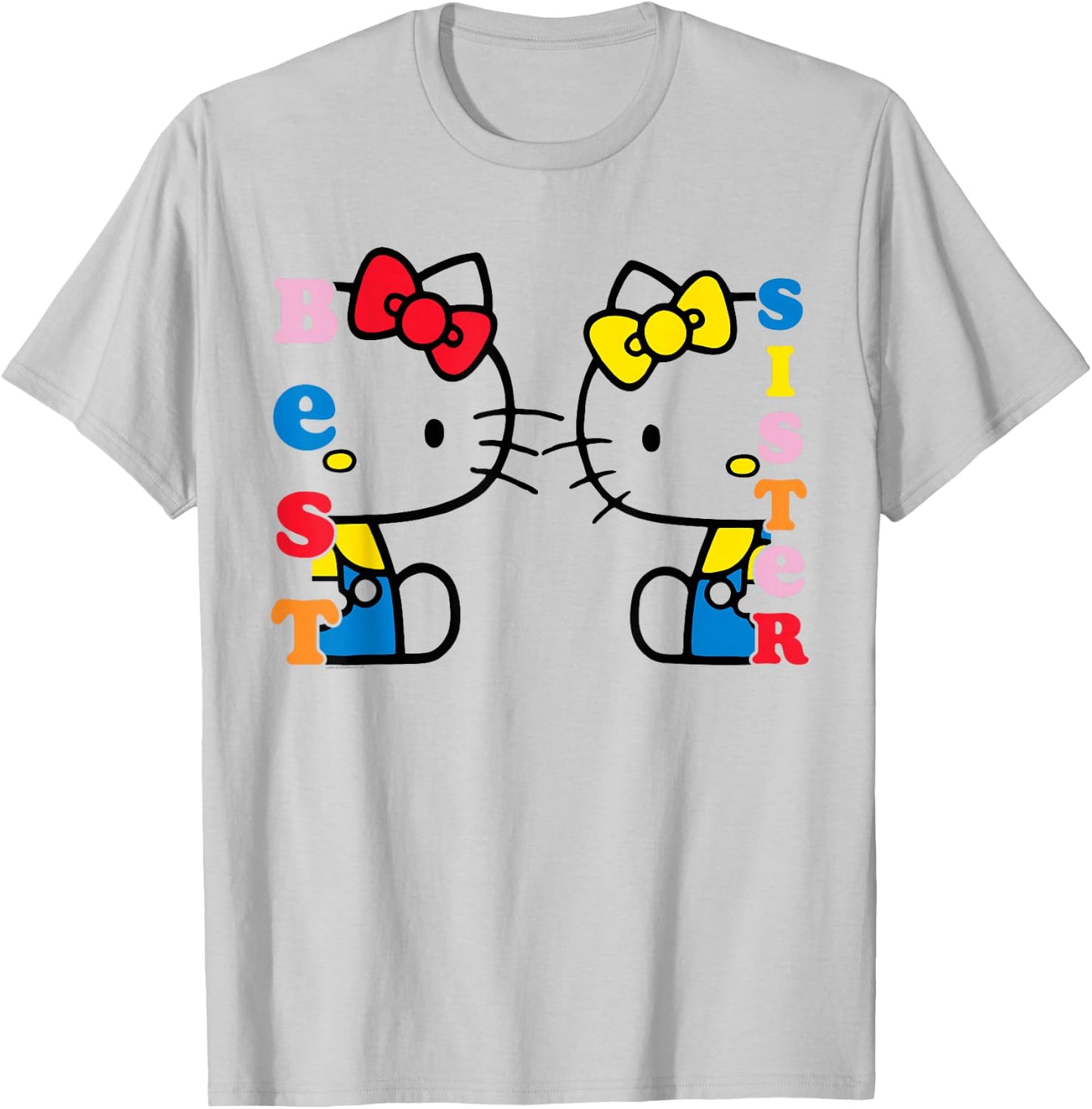 Hello Kitty and Mimmy Best Sister Shirt T-Shirt - T-Shirt | Ash