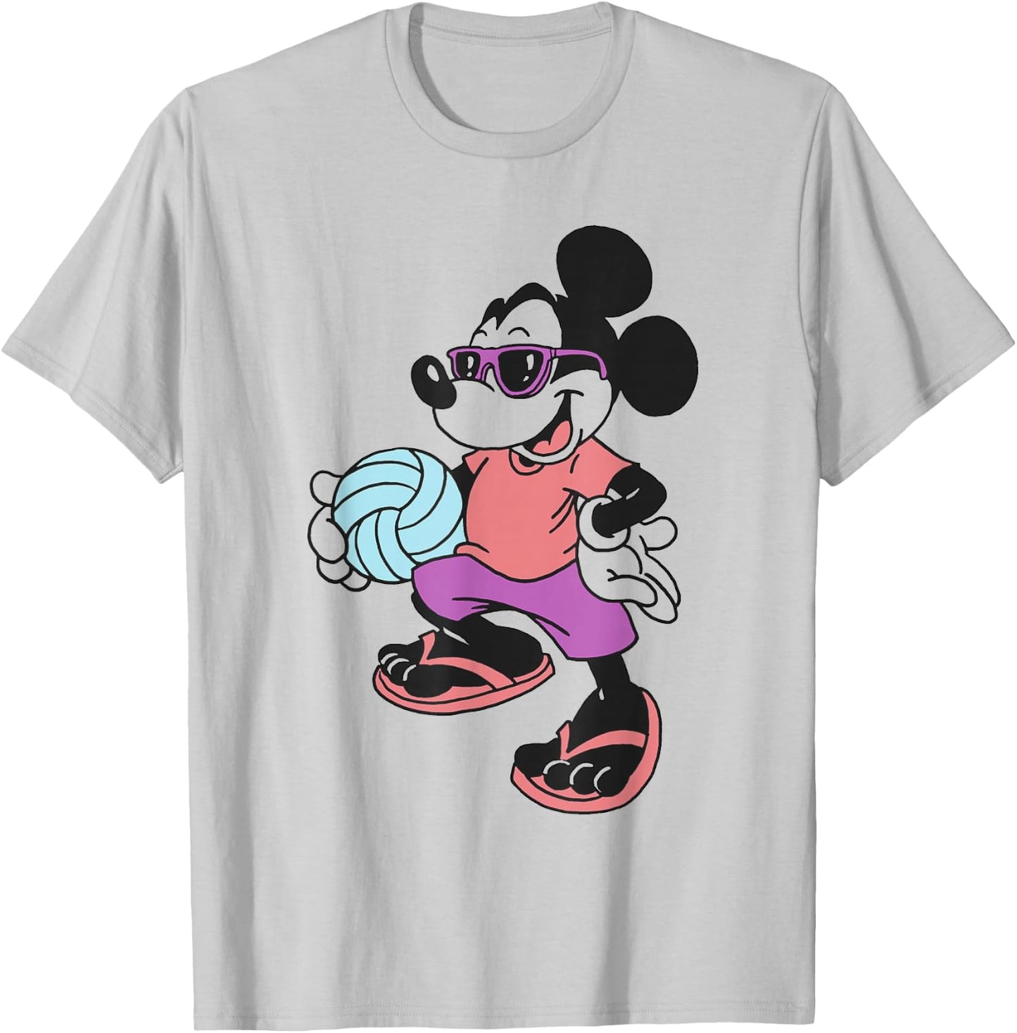 Disney - Mickey Mouse Volleyball T-Shirt - T-Shirt | Ash