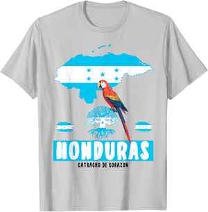 Honduras Roots Outfit Ideas & Honduran Flag T-Shirt - T-Shirt | Ash