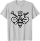 Beekeeping Crown Queen Bee T-Shirt - T-Shirt | Ash
