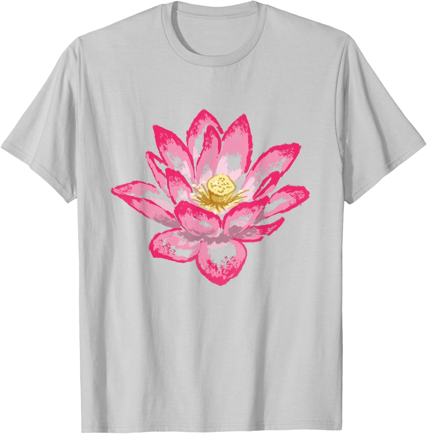 Lotus Flower T Shirt T-Shirt - T-Shirt | Ash