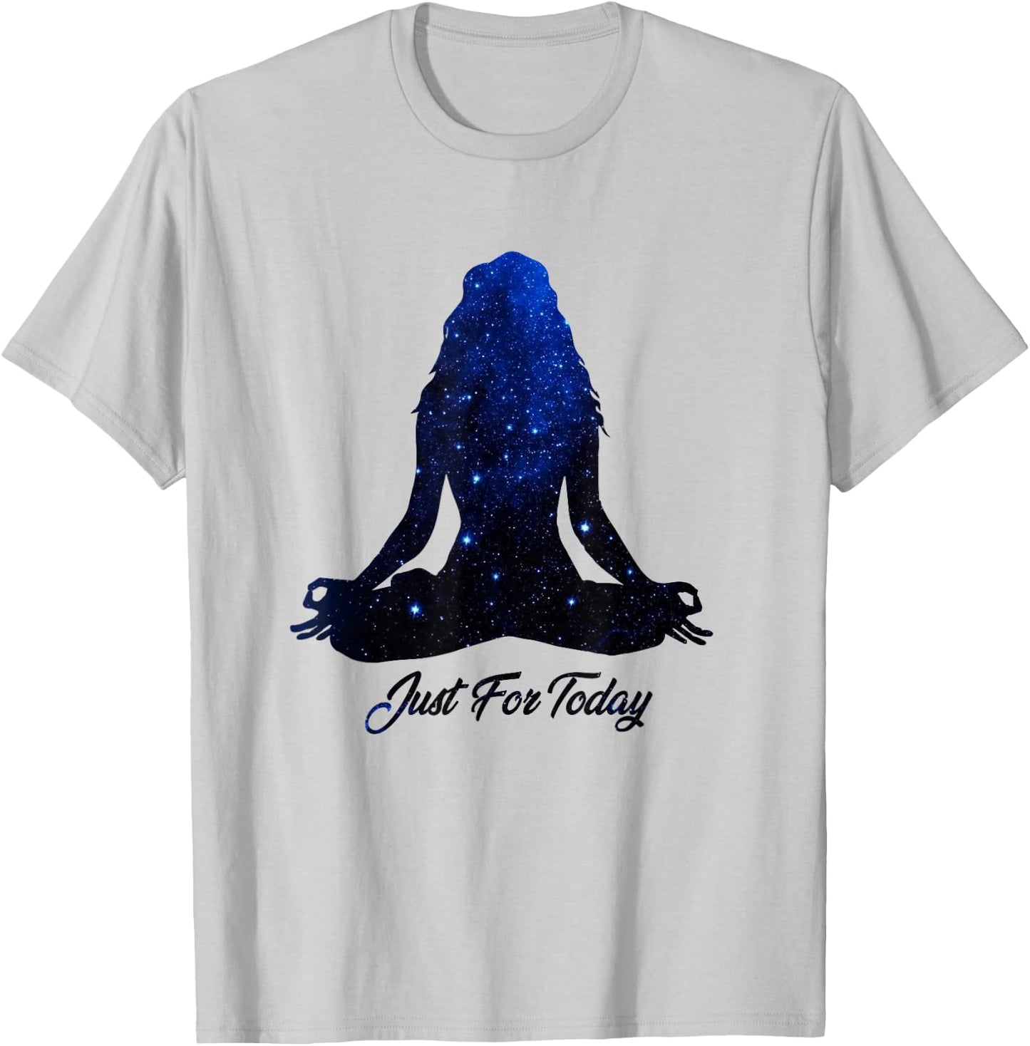 Just for Today Meditation Serenity Yoga AA NA Sober Shirt T-Shirt - T-Shirt | Ash