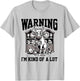 Bull In A China Shop Warning I'm Kind Of A Lot Funny Graphic T-Shirt - T-Shirt | Ash