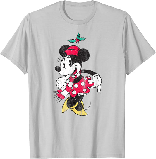 Minnie Mouse - Holiday Christmas Outfit T-Shirt - T-Shirt | Ash