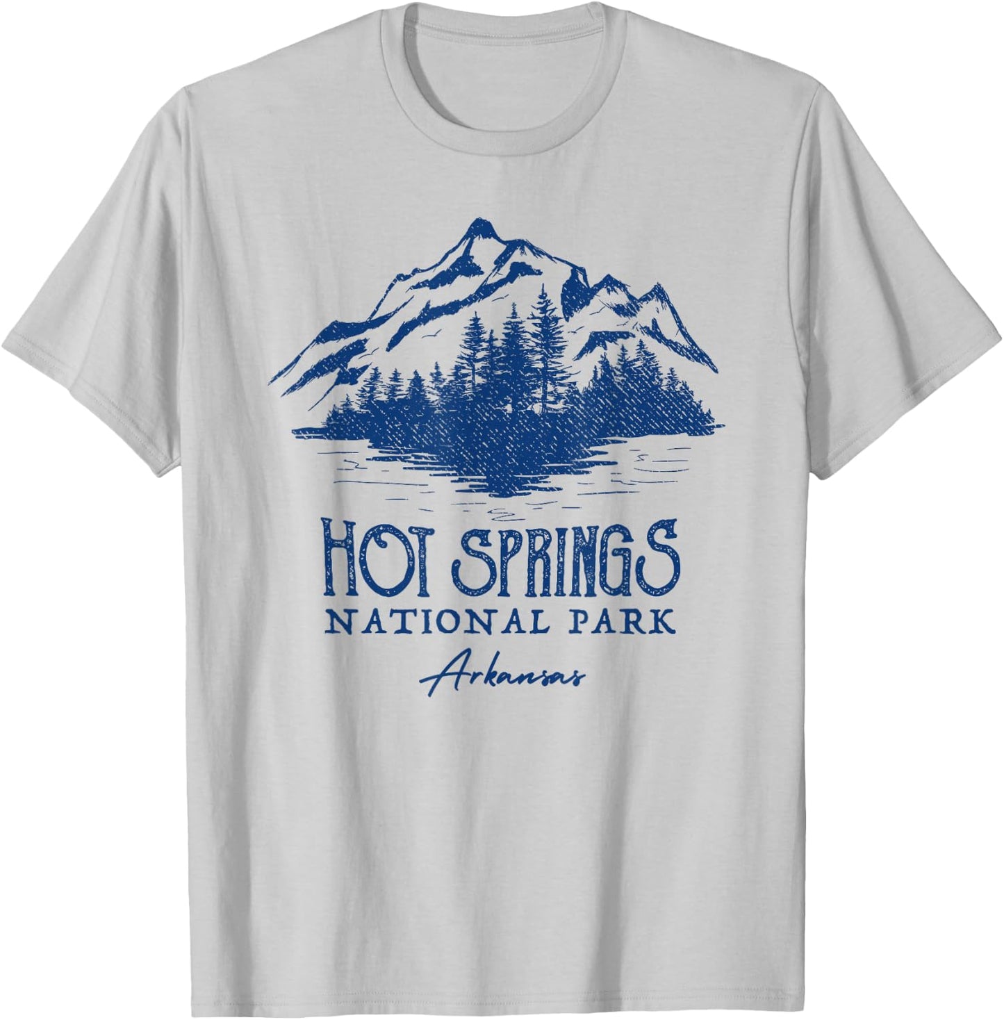 Vintage Hot Springs National Park Arkansas T-Shirt - T-Shirt | Ash
