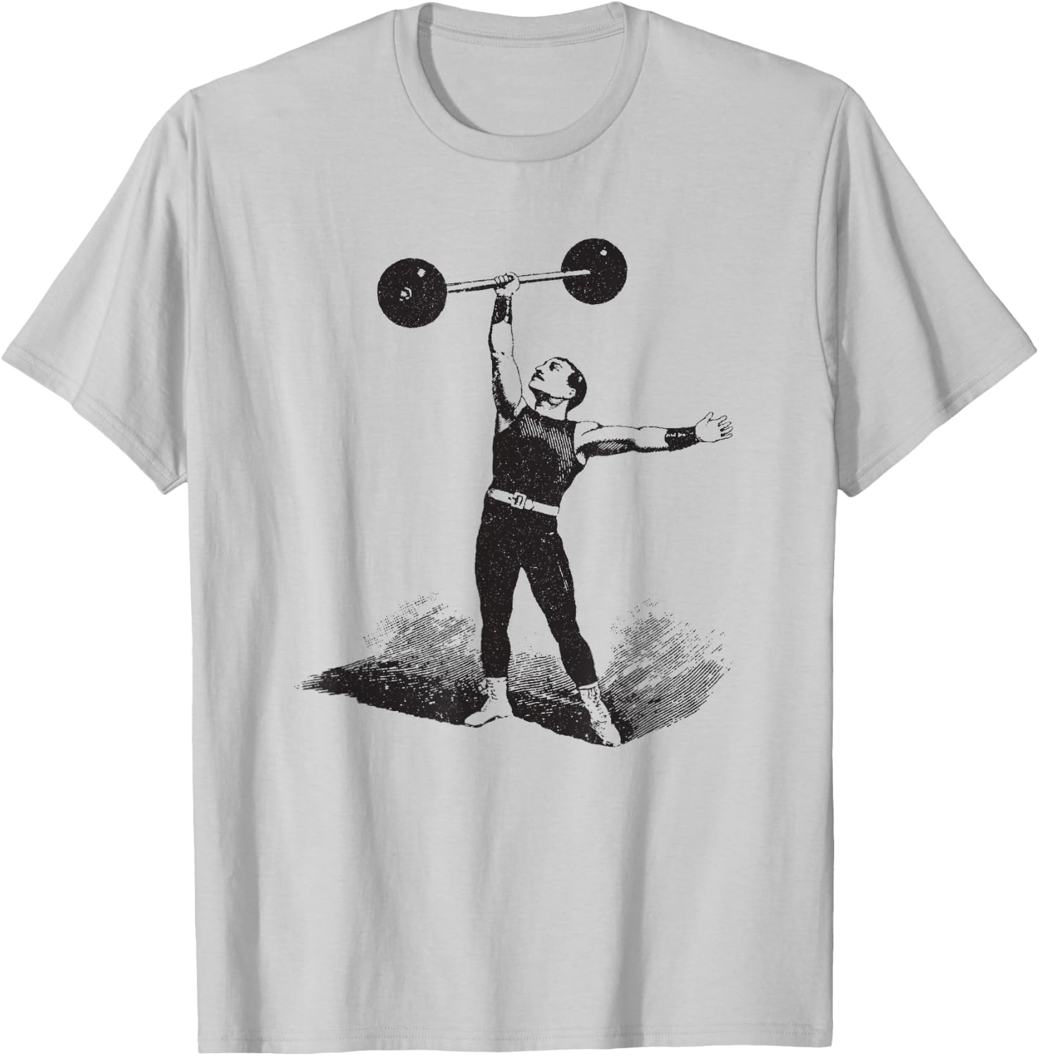 Big Texas Circus Old Time Strongman Weightlifter T-Shirt - T-Shirt | Ash