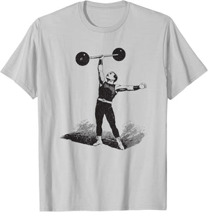 Big Texas Circus Old Time Strongman Weightlifter T-Shirt - T-Shirt | Ash