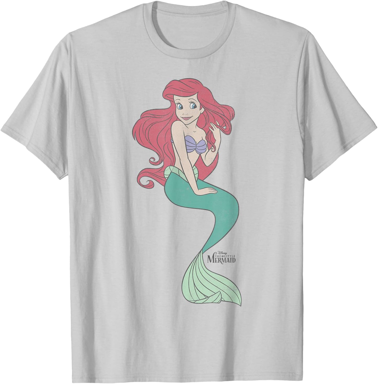Disney The Little Mermaid Ariel Classic Portrait Small T-Shirt - T-Shirt | Ash