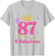 87th Birthday 87 And Fabulous 87 Years Old Birthday Gifts T-Shirt - T-Shirt | Ash