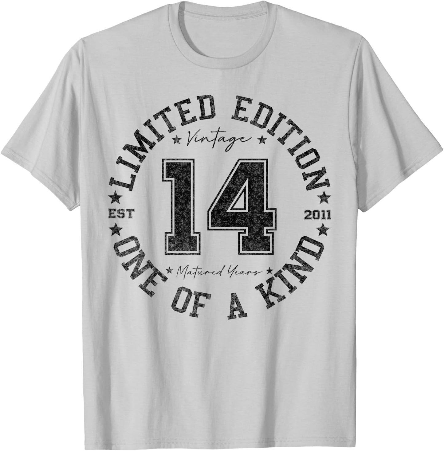 14 Year Old Gifts Vintage 2011 Limited Edition 14th Birthday T-Shirt - T-Shirt | Ash