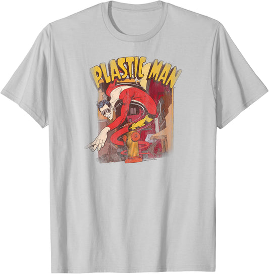 Justice League Plastic Man Street T Shirt T-Shirt - T-Shirt | Ash
