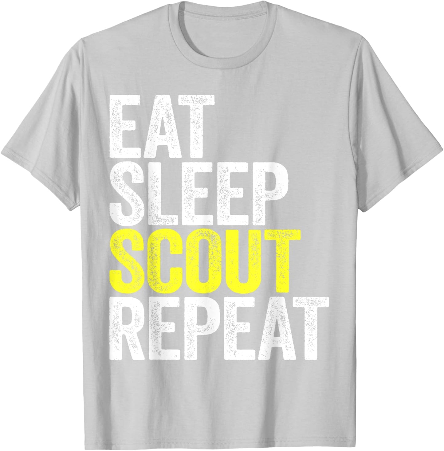 Eat Sleep Scout Repeat Scouting Gift Shirt T-Shirt - T-Shirt | Ash