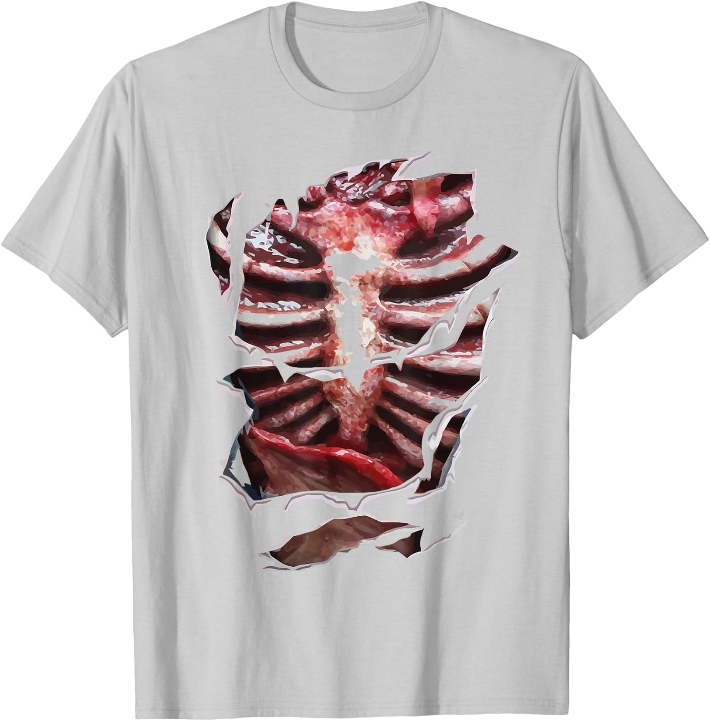 Halloween Zombie Gore DIY Costume T-Shirt - T-Shirt | Ash