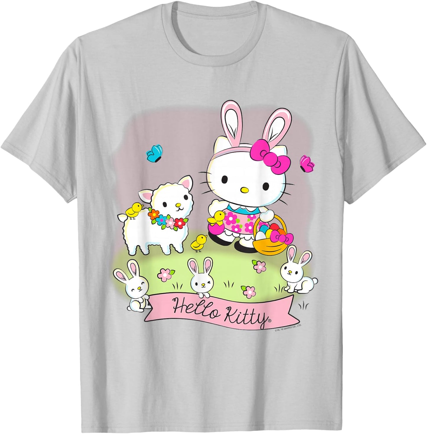 Hello Kitty and Friends Easter Scene Shirt T-Shirt - T-Shirt | Ash