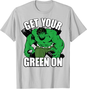 Marvel Hulk Get Your Green On St. Patty's Graphic T-Shirt - T-Shirt | Ash