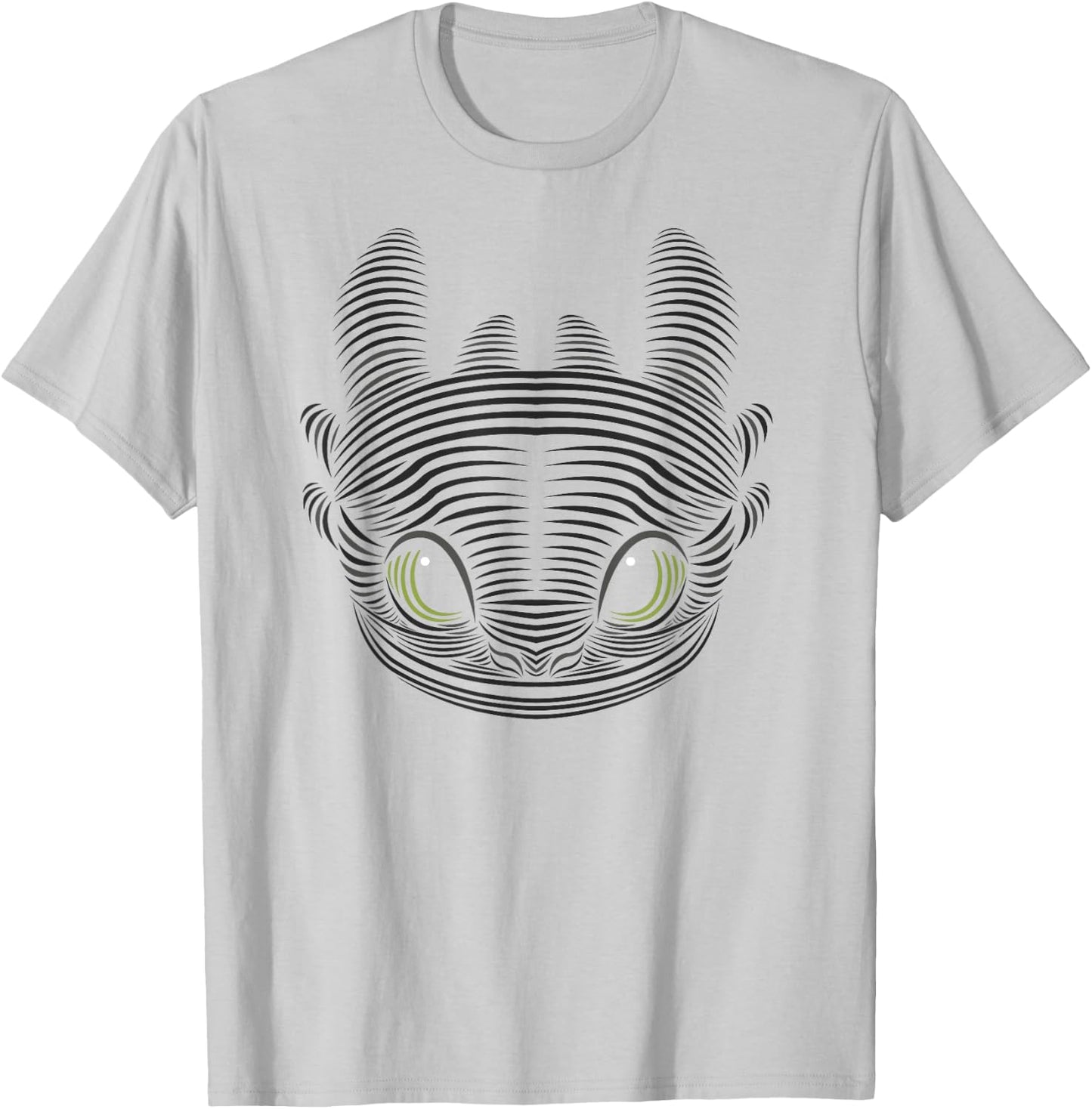 How to Train Your Dragon 3 Toothless Large Face T-Shirt - T-Shirt | Ash