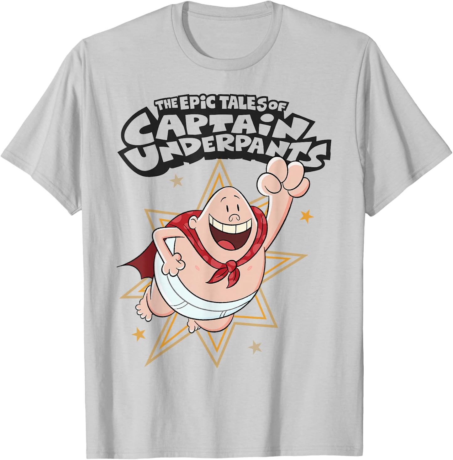 Captain Underpants The First Epic Movie Burst T-Shirt - T-Shirt | Ash