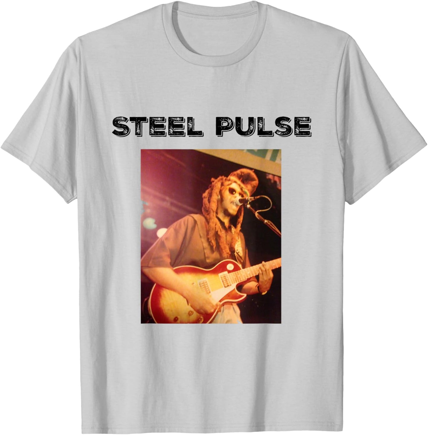 STEEL PULSE REGGAE CONCERT SHIRT David Hinds Guitar T-Shirt - T-Shirt | Ash